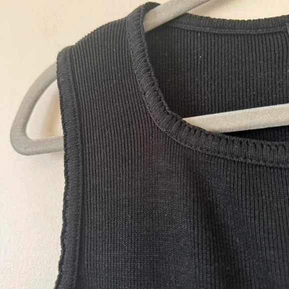 90s mini knit dress black - Picture 4 of 5